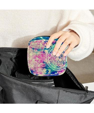 Colorful Dreamcatcher Feather Period Bag - GIAPB Sanitary Napkin Storage & Travel Makeup Pouch - Buy Online on GoSupps.com