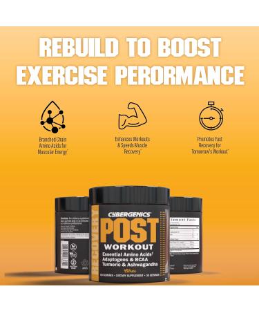 Post-Workout Gummies for Muscle Recovery & Joint Health | Essential Amino Acids Ashwagandha Curcumin & BCAAs - 60 Citrus Gummies for 30 Servings - Buy Online on GoSupps.com