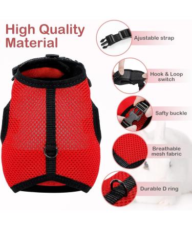 Adjustable Soft Rabbit Dishes with Elastic Leash for Small Pets - Perfect for Kittens and Bunnies (Size S Chest 27.5-33cm Red) - International Shipping Available - Buy Online on GoSupps.com