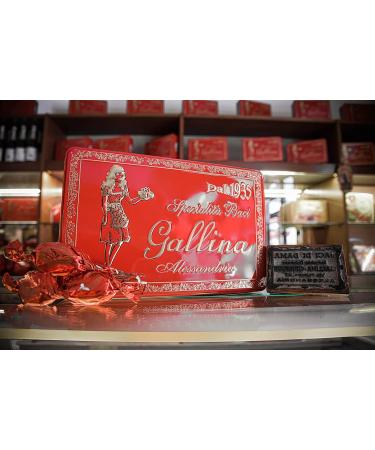 Chocolate lady kisses "Baci Gallina" - TIN BOX 750gr Piedmontese artisanal excellence chocolate biscuits - Buy Online on GoSupps.com