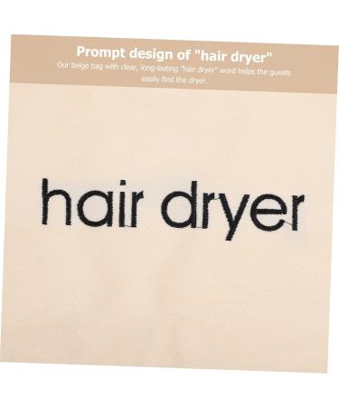 HAPINARY 2pcs Hair Dryer Storage Bag Toiletry Travel Hairdryers for Women Hair Dryer Drawstring Fabric Beige - Buy Online on GoSupps.com