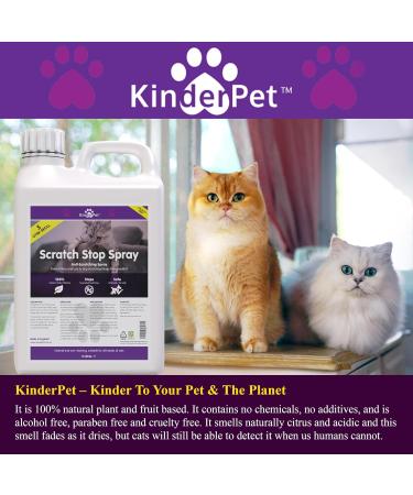 KinderPet Cats Kittens Scratch Stop Anti Scratch Big Value 5L Refill Cat Kitten Scratching Deterrent Repellent Cruelty Free 100% Natural - Buy Online on GoSupps.com