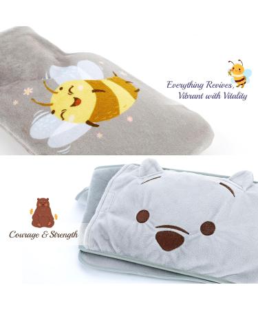 Warm Hot Water Bottle Belt for Arthritis & Pain Relief | Wearable Wrap Around Hot Water Bag with Plush Waist Cover - Buy Online on GoSupps.com