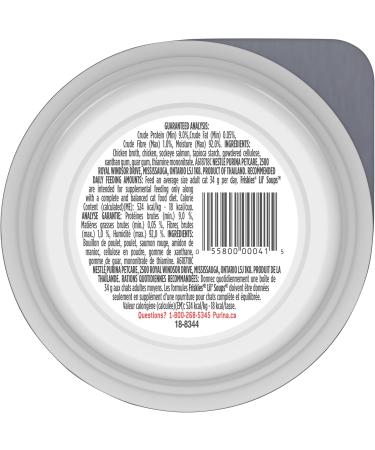Friskies Lil' Soups Cat Food Complement Sockeye Salmon in a Velvety Chicken Broth - 34 g Cup (8 Pack) Sockeye Salmon in Chicken Broth - Buy Online on GoSupps.com