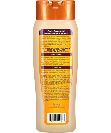 Cantu - Shampoing aux P pins de Raisin - Nettoyant Doux - Renforce et Nourrit - Pour Cheveux Boucl s Fris s et Ondul s - Formule Authentique - 400 ml - Buy Online on GoSupps.com