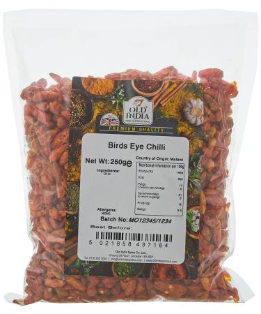 Old India Birds Eye Chilli 250g 250 g (Pack of 1) - Buy Online on GoSupps.com