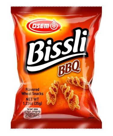 Osem Bissli BBQ Flavored Crunchy Wheat Snack -No Food Coloring or Preservatives , 1.23 Ounce Bags (Pack of 12)
