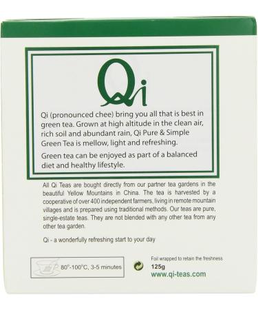 Qi Teas Organic Green 80 Teabags (Pack of 5 Total 400 Teabags) - Buy Online on GoSupps.com