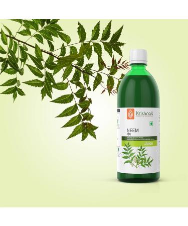 Rajputana Agrico Krishnas Neem juice from fresh leaves Blood Purifier 500ml Pack of 2 500ml Pack of 2 - Buy Online on GoSupps.com