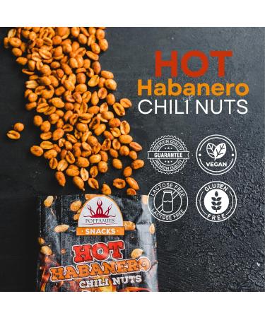 Poppamies Hot Habanero Chili Nuts Spicy peanuts are a great choice for a snack Glutenfree Lactosefree Vegan Spicy Hot 150g - Buy Online on GoSupps.com