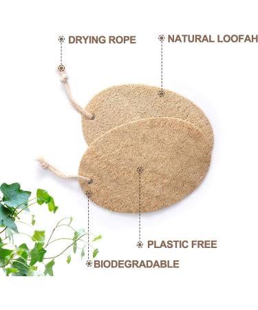 Gaia Guy Natural Flush Sponge (10 Pack) - Eco-Friendly Biodegradable Luffa Kitchen Scrubs | 100% Plastic-Free & No Waste - Buy Online on GoSupps.com