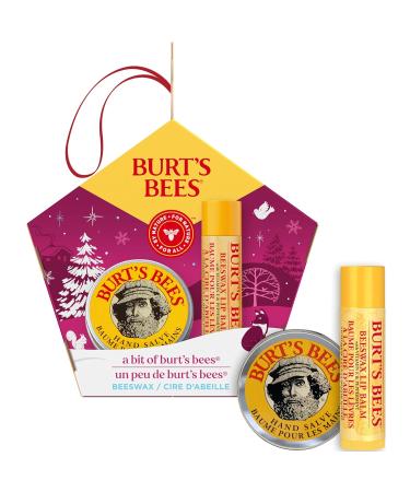 Burt's Bees A Bit of Burt's Bees Beeswax Lip Balm and Hand Salve Gift Set Natural Origin Skin Care and Lip Care 2-Piece Set 0.15 oz./0.3 oz. - Buy Online on GoSupps.com