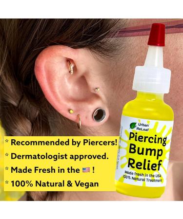 Urban ReLeaf Piercing Bump Relief Set | Keloid Treatment & Sea Salt Solution - Made Fresh in USA - Buy Online on GoSupps.com