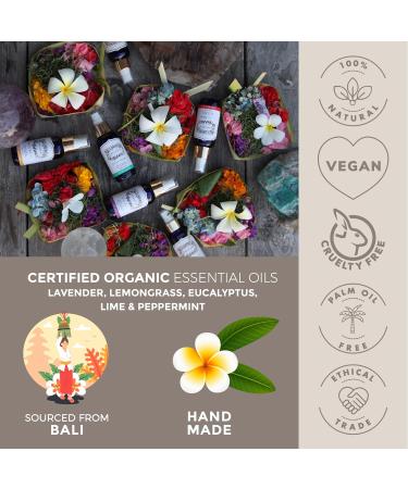 BALIPURA - Aura & Chakra Spray Gift for Women - Protection Spray Crystal Infused Mist with Black Tourmaline Smoky Quartz and Citrine - Organic Essential Oil - Cleansing & Healing Energy - 3.4 fl.oz Lavender Lemongrass & Eucalyptus 100 ml (Pack of 1) - Buy Online on GoSupps.com