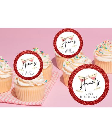 20 x EDIBLE BIRTHDAY personalised cupcake toppers wafer/icing uncut ANY AGE (wafer paper Gold) Gold Rice Paper - Buy Online on GoSupps.com