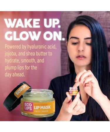 Eco Lips Daily Plumping Lip Mask with Hyaluronic Acid + Overnight Intensive Lip Mask with Gotu Kola 2-pack by Eco Lips 100% Natural. Made in USA Daytime & Overnight Masks - Buy Online on GoSupps.com