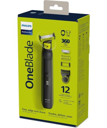 Philips OneBlade 360 Pro Wet & Dry Trim Edge & Shave with the 12 lengths Precision Comb QP6541/16 OneBlade Pro - Buy Online on GoSupps.com