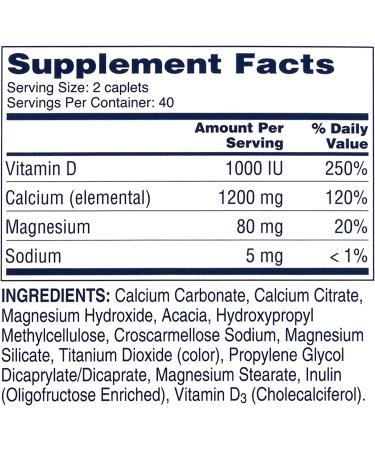 Citracal Calcium Supplement with D3 - Slow Release 1200mg, 80 Coated Tablets - Buy Online on GoSupps.com