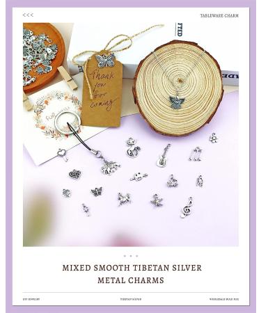 JIALEEY Wholesale Bulk Lots Silver Charms Pendants for DIY Jewelry Making - 100 PCS - Buy Online on GoSupps.com