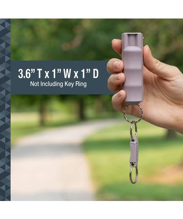 SABRE RED Pepper Spray Keychain | Max Police Strength OC Spray | 10-Foot Range | 25 Bursts | Dusk Purple - Buy Online on GoSupps.com