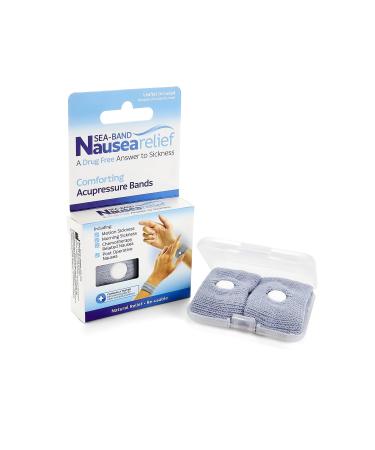 Sea-Band Motion Sickness and Nausea Relief Acupressure Wristband - Adult (Grey) 1 Pair