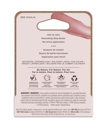 Burt's Bees Lip Tint Balm for Valentine's Day with Long Lasting 2 in 1 Duo Tinted Balm Formula Color Infused with Hydrating Shea Butter for a Natural Looking Buildable Finish Red Dahlia (1-Pack) - Buy Online on GoSupps.com