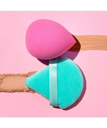 Freeman Puffs N' Stuff Powder Puffs + Liquid Sponges Set Makeup Blending Sponges & Powder Puffs For Foundation Concealer & Setting Powder Vegan & Cruelty Free 8 Count - Buy Online on GoSupps.com