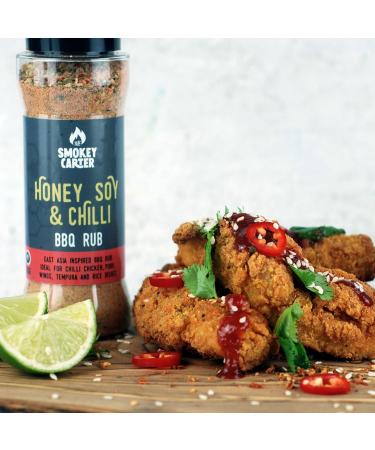 Honey Soy & Chilli BBQ Rub Shaker | The Smokey Carter | Asian Inspired Seasoning | Ideal for Korean BBQ Noodles Wings & More - Buy Online on GoSupps.com