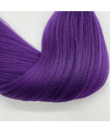 Purple Pre-Stretched Box Braid Hair 26 Inch - Pack of 3 | Kanekalon & Human Hair Blend - Buy Online on GoSupps.com