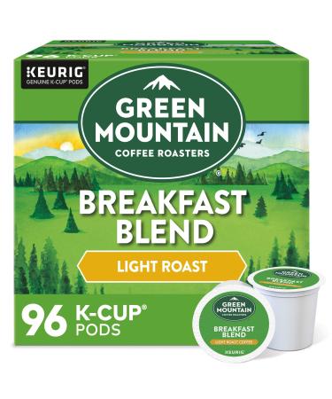 Green Mountain Coffee Roasters Breakfast Blend Single-Serve Keurig K-Cup Pods, Light Roast Coffee, 24 Count (Pack of 4) Breakfast Blend 24 Count (Pack of 4)