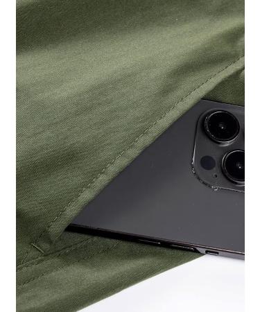 Elegancity Men's Cargo Trousers - Casual Jogger Work Pants with Drawstring, Regular Fit, and Pockets | Sizes 38-46 | 36 (A-Green) - Buy Online on GoSupps.com