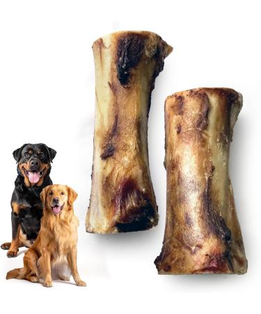 Premium Feeders Beef Marrow Bone for Dogs - 2 Bones - 6 to 8 inch - 100% Made in Canada Natural Dog Treats for Medium & Large Dogs Durable & Long Lasting - Rich in Protein Healthy Treat Dog Chew - Buy Online on GoSupps.com