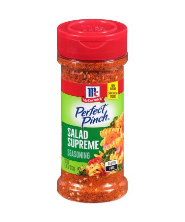 McCormick Perfect Pinch Gluten Free Salad Supreme Seasoning, 4.34 oz (Pack of 6) 4.34 Ounce (Pack of 6)