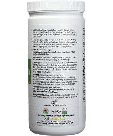 Buy Prairie Naturals Organic Raw Hemp Protein Dark Chocolate 14oz - High-Quality Vegan Protein Great for Smoothies & Baking - Fast International Shipping - Buy Online on GoSupps.com