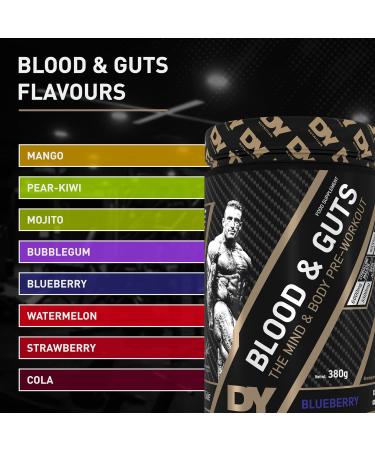DY Nutrition Blood and Guts Pre-Workout 380g (Strawberry) - 20 Servings - Pack of 1 - Buy Online on GoSupps.com