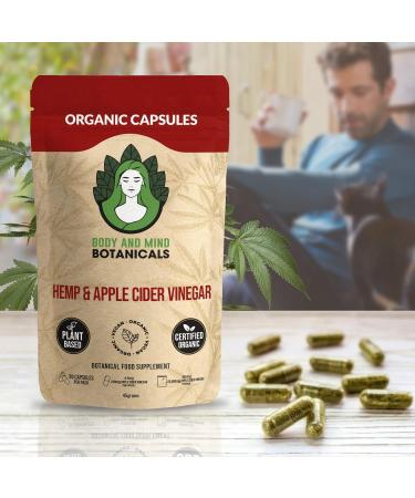 Organic Hemp Capsules - Hemp and Apple Cider Vinegar Capsules x 90caps - 405mg - Plant Based - New to Amazon - Buy Online on GoSupps.com