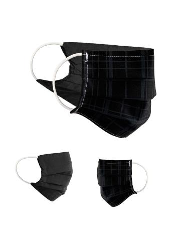 BAF Community Masks 2 via Pack Set Unisex makeshift mask Wendbar Mundsprung Mouth and nose protection turning mask with motif cotton bci washable 1 piece (2-pack) black/white-8