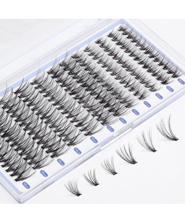 DIY Lash Extension Kit: 156 Pcs Individual Lashes with Strong Hold Bond, Tweezers & Seal - 30D-0.07D 9-16MM Cluster Eyelash Extensions Kit for Home Use - Buy Online on GoSupps.com