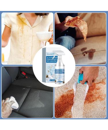 Stain Remover Cleaning Spray No-Wash All in 1 Powerful Stain Remover Clothes Dry Spray - 120ml Clothes Dry Cleaning Spray to Clean Stubborn Dirt Stains Yellow Mold Spots Sweat Stains - Buy Online on GoSupps.com