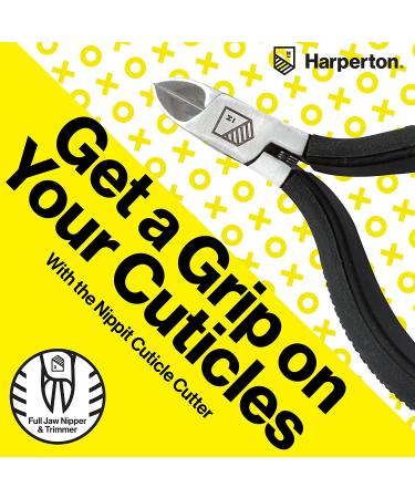Harperton Cuticle Trimmer - Stainless Steel Non-Slip Nipper for Fingernails and Toenails - Buy Online on GoSupps.com