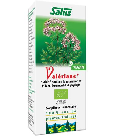 Salus Organic Valerian Food Supplement Based on Fresh Plant Juices Helps Increase Sleep Quality and a Good Nervous Balance Vegan 200 ml - Buy Online on GoSupps.com