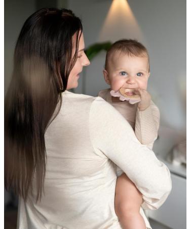 Bo Babys ONLY Bei ring Elefant - Hochwertiger Greifling aus Holz & Silikon f r Babys ab 0 Monaten - Kindersichere Bei spielzeuge in Rosa - Ideal f rs Zahnen - Buy Online on GoSupps.com