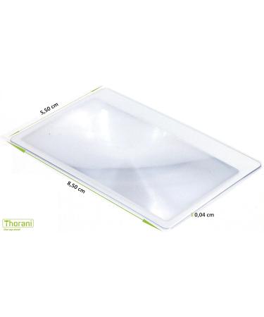 Thorani 100 Pack Credit Card Sized Pocket Glasses - Ultra Thin Flexible Shatterproof 3-Fold Magnification - Buy Online on GoSupps.com