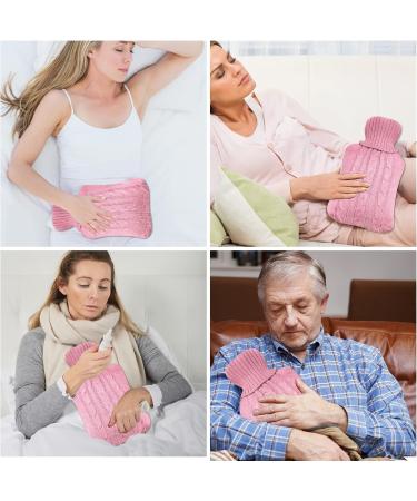 Rope Cover for Hot Water Bottles - Removable & Washable Soft Heat Bag for Pain Relief | Comfortable Hand-Foot Warmer (Pink) - International Shipping Available - Buy Online on GoSupps.com