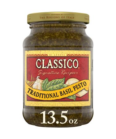 Classico Signature Recipes Traditional Basil Pesto Sauce & Spread (13.5 oz Jar)