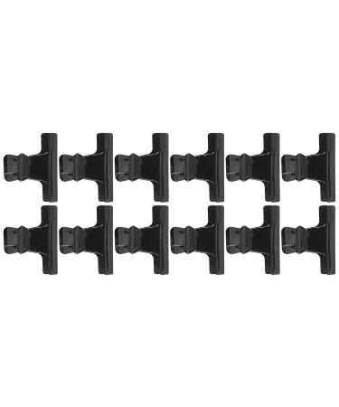 Efalock Professional Black Section Clips - 1 Pack (12 Pieces) | Perfect for Hair Styling & Sectioning | Fast International Shipping - Buy Online on GoSupps.com