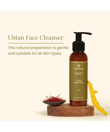 Ayurvedic Ubtan Face Cleanser | Exfoliating & Brightening | Chickpea Turmeric & Saffron | For All Skin Types | 100 ML - Shop Internationally - Buy Online on GoSupps.com