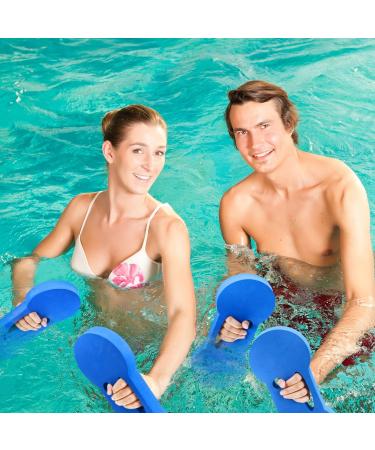 Lewtemi Water Exercise Discs - 2 Pack Hand Held Water Weight Equipment for Adults | Pool Aerobics Resistance Training in Blue - Buy Online on GoSupps.com