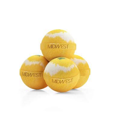 Set of 10 Extra Large 4.5oz Lemongrass Supreme Luxury Bath Bombs - Buy Online on GoSupps.com