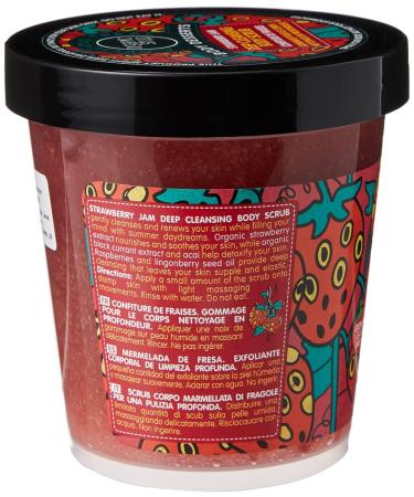 Organic Shop Body Desserts Deep Cleansing Body Scrub - Strawberry Jam 450ml | Natural Exfoliating Skincare for All Skin Types - International Shipping Available - Buy Online on GoSupps.com